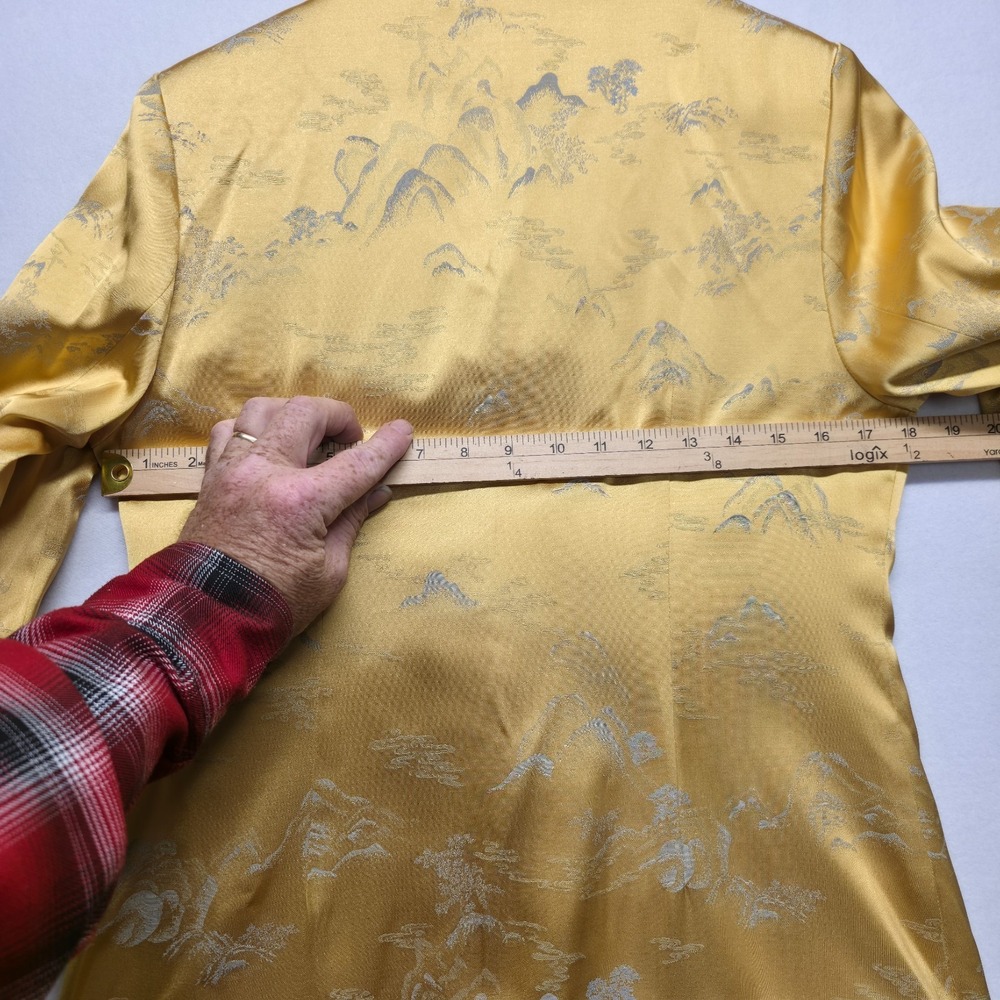 Haoyang Fashion Women's Chinese Yellow Tang Suit Jacket Size Medium - Picture 6 of 9